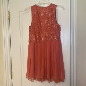 Forever 21 peach colored mini dress